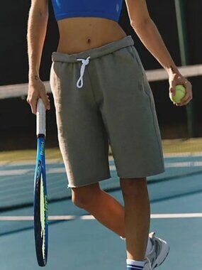 Free People Movement For the Wind Midi Shorts Sweat Fit Relax Activewear L NWOT